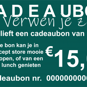 Cadeaubon € 15,00